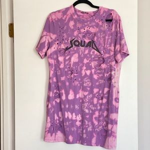 Fashion Nova oversized Purple Tie-Dye XL SQUAD
